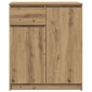 vidaXL Συρταριέρα με Συρτάρια Τεχνίτης Δρυς 71x35x84 εκ. Επεξ. Ξύλο