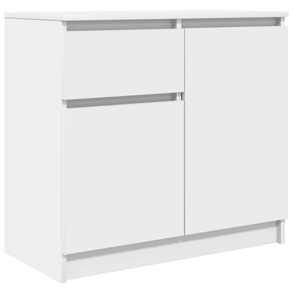 vidaXL Συρταριέρα με Συρτάρια Λευκή 71x35x65 εκ. από Επεξ. Ξύλο
