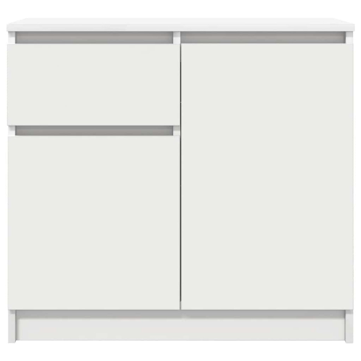 vidaXL Συρταριέρα με Συρτάρια Λευκή 71x35x65 εκ. από Επεξ. Ξύλο