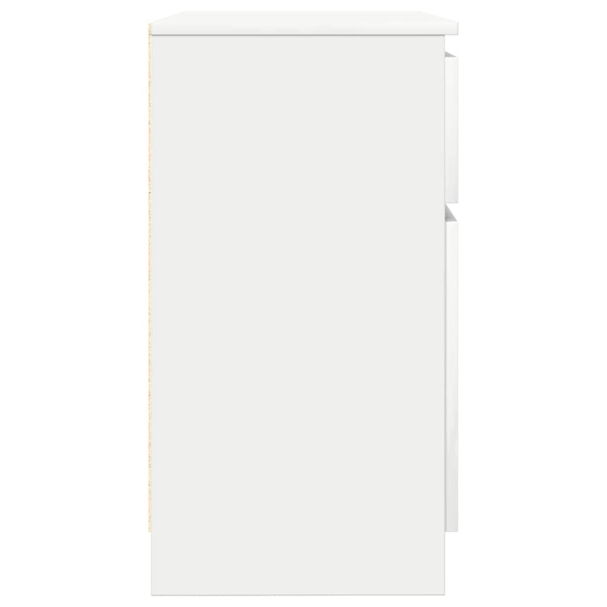 vidaXL Συρταριέρα με Συρτάρια Λευκή 71x35x65 εκ. από Επεξ. Ξύλο