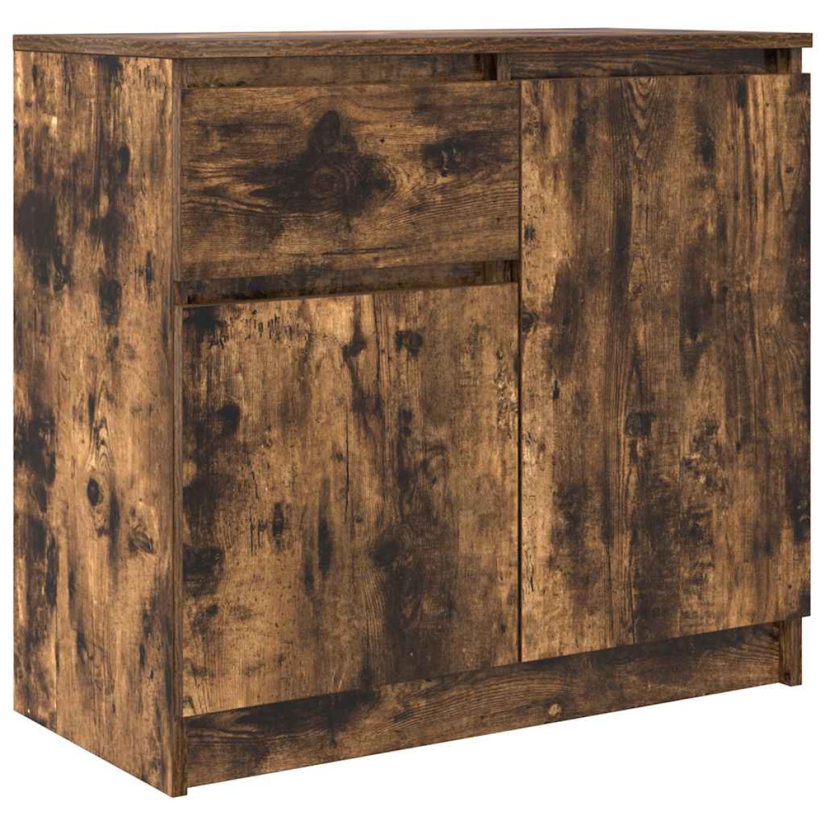 vidaXL Συρταριέρα με Συρτάρια Καπνιστή Δρυς 71x35x65 εκ. Επεξ. Ξύλο