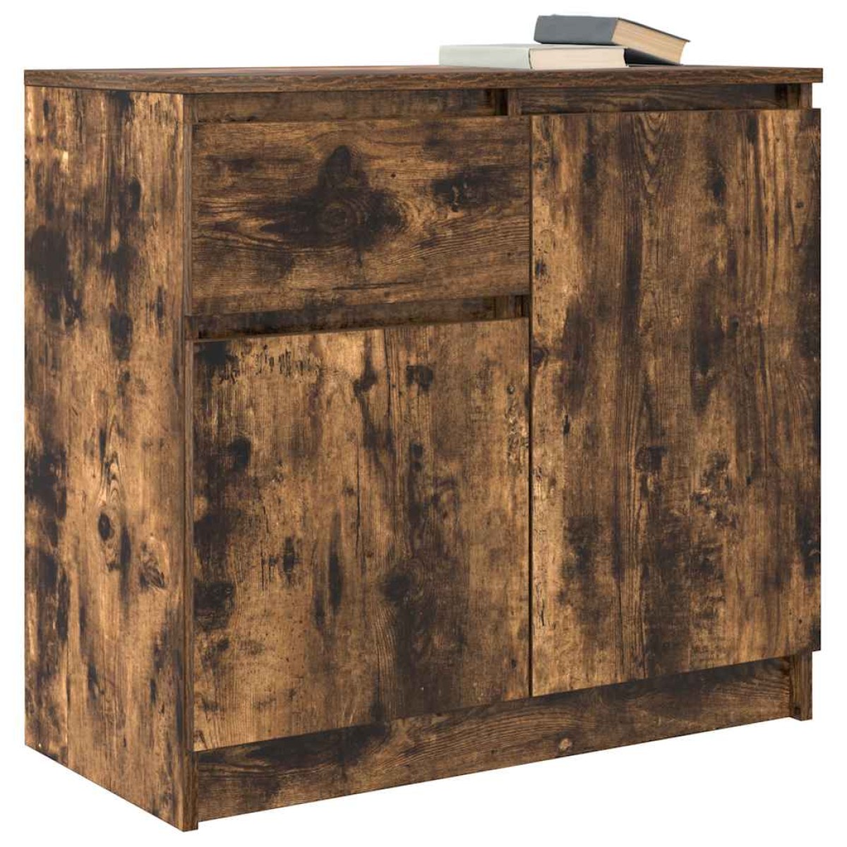 vidaXL Συρταριέρα με Συρτάρια Καπνιστή Δρυς 71x35x65 εκ. Επεξ. Ξύλο