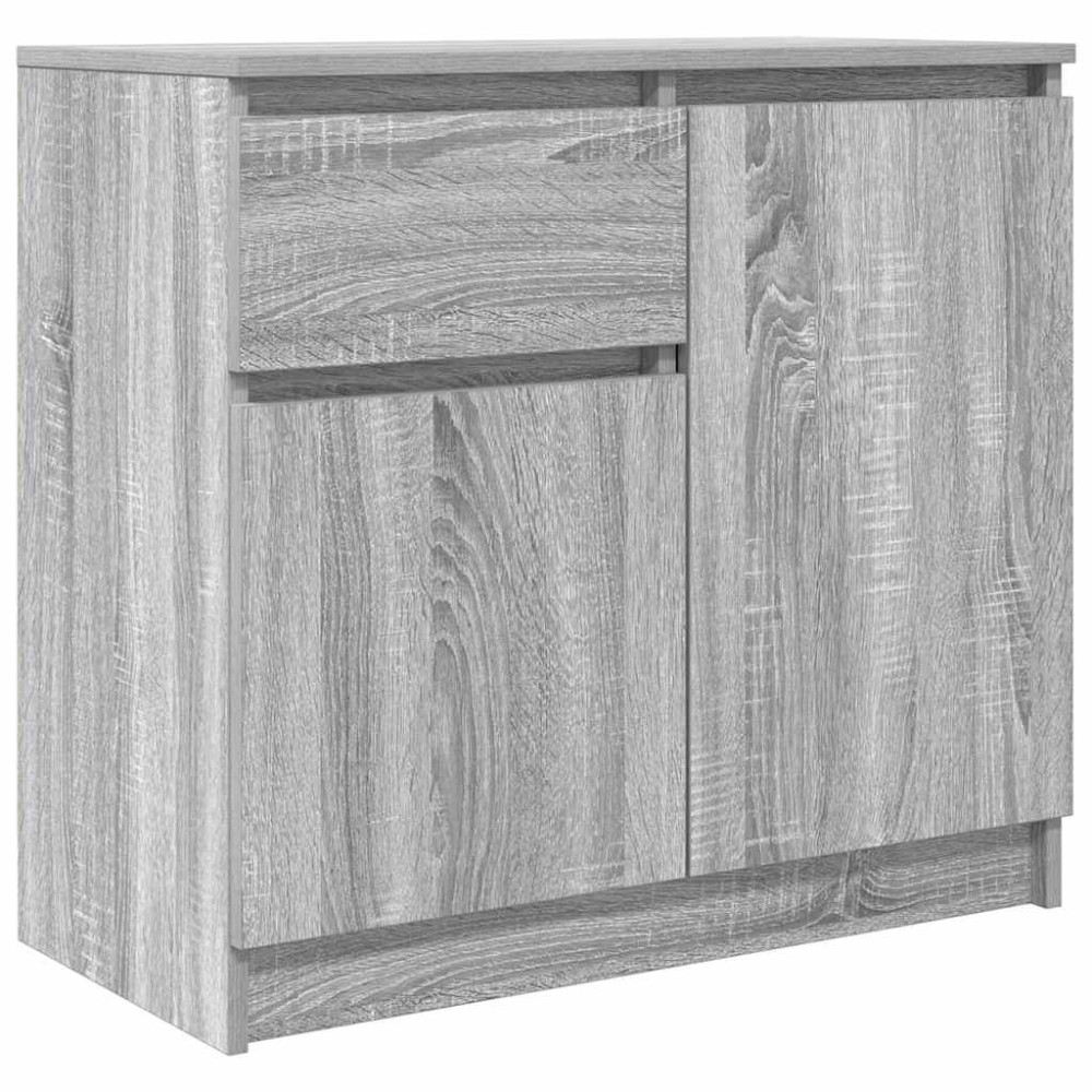 vidaXL Συρταριέρα με Συρτάρια Γκρι Sonoma 71x35x65 εκ. από Επεξ. Ξύλο