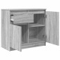 vidaXL Συρταριέρα με Συρτάρια Γκρι Sonoma 71x35x65 εκ. από Επεξ. Ξύλο