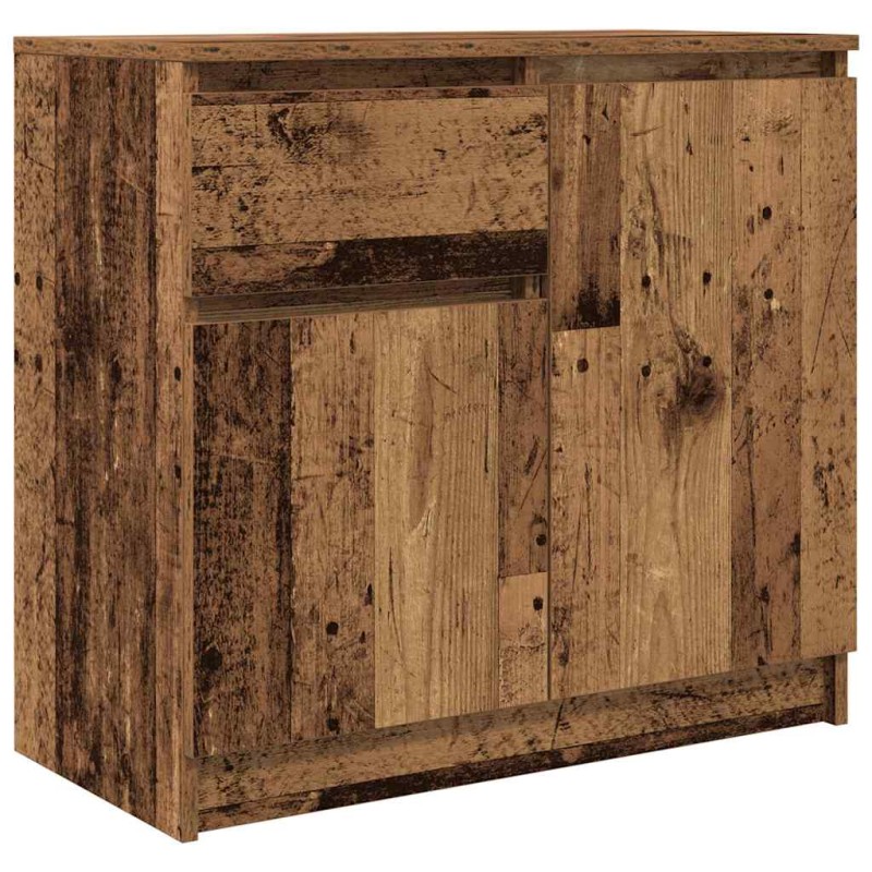 vidaXL Συρταριέρα με Συρτάρια Παλαιό ξύλο 71x35x65 εκ. από Επεξ. Ξύλο