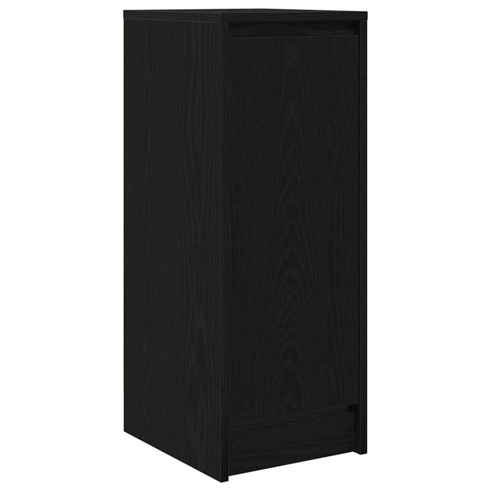 vidaXL Sideboard Μαύρη βελανιδιά 29,5x34x76 cm Κατασκευασμένο ξύλο
