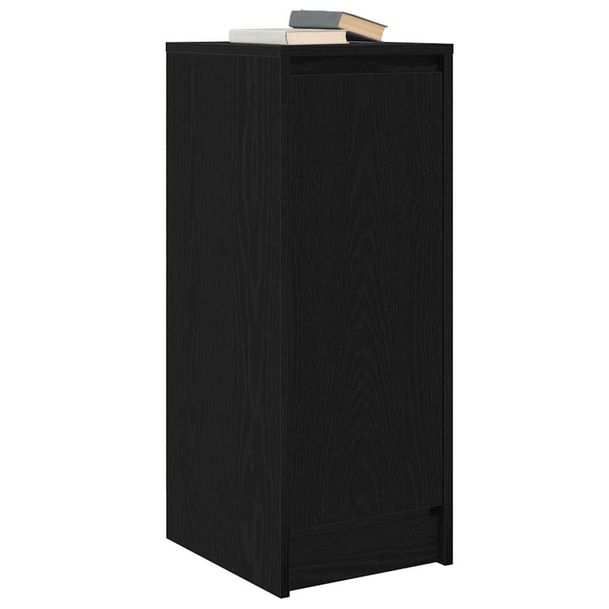 vidaXL Sideboard Μαύρη βελανιδιά 29,5x34x76 cm Κατασκευασμένο ξύλο