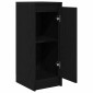 vidaXL Sideboard Μαύρη βελανιδιά 29,5x34x76 cm Κατασκευασμένο ξύλο