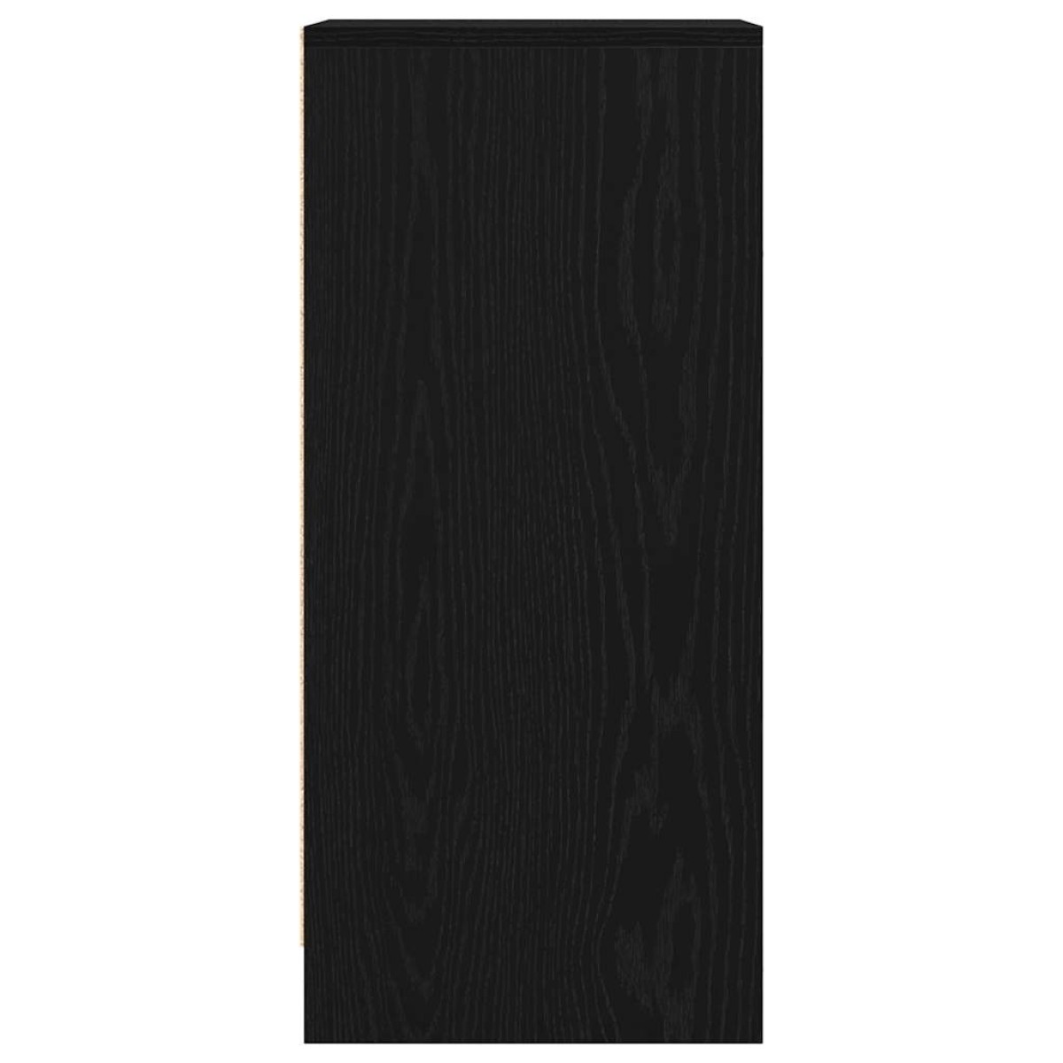 vidaXL Sideboard Μαύρη βελανιδιά 29,5x34x76 cm Κατασκευασμένο ξύλο