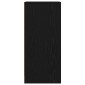 vidaXL Sideboard Μαύρη βελανιδιά 29,5x34x76 cm Κατασκευασμένο ξύλο