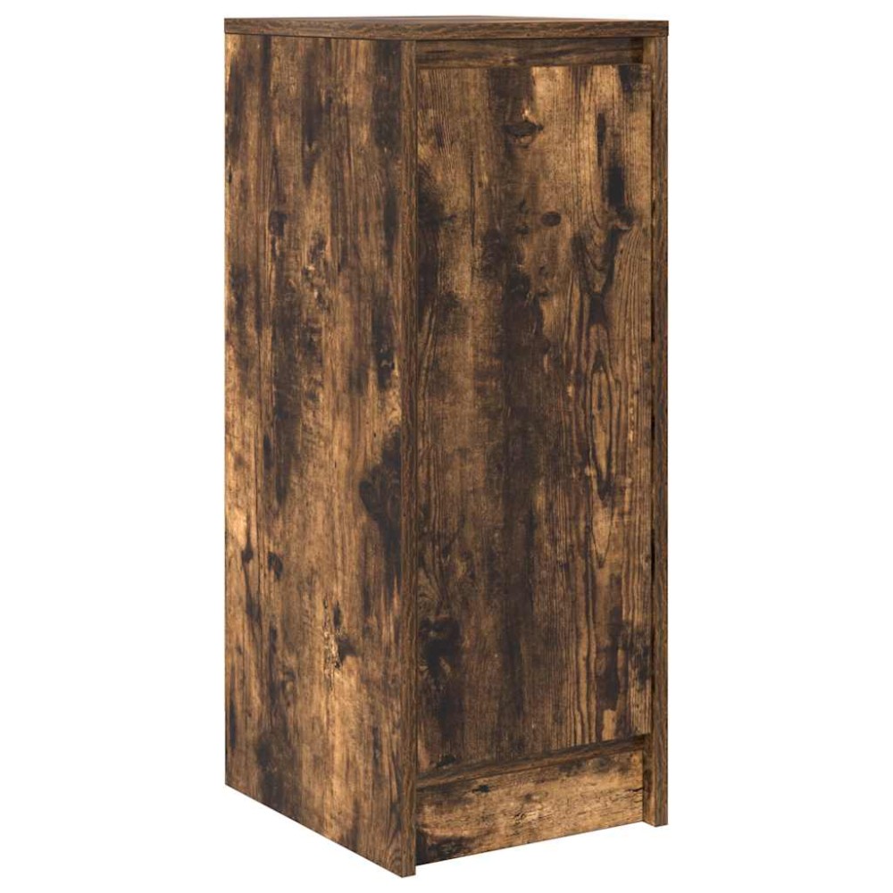 vidaXL Sideboard Καπνιστή δρυς 29,5x34x76 cm Κατασκευασμένο ξύλο