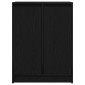 vidaXL Sideboard Μαύρη βελανιδιά 57x34x76 cm Κατασκευασμένο ξύλο