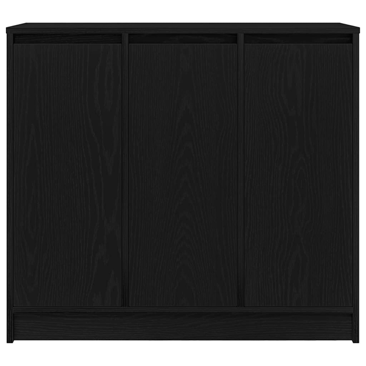 vidaXL Συρταριέρα Μαύρη βελανιδιά 85x34x76 εκ. Κατασκευασμένο ξύλο
