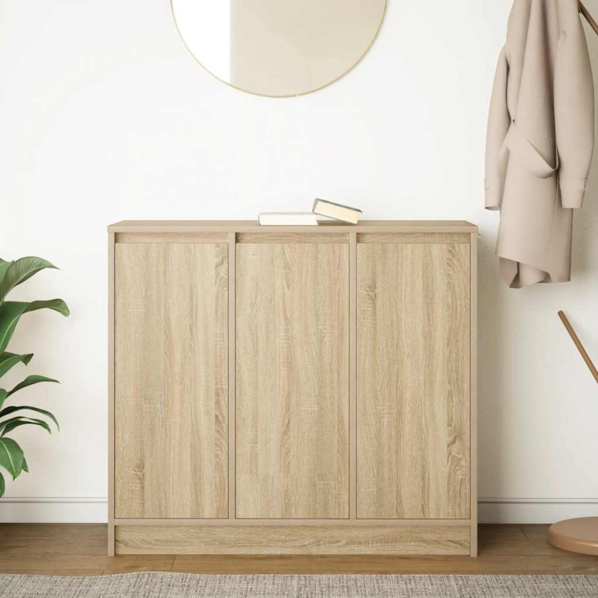vidaXL Ντουλάπι Sonoma δρυς 85x34x76 εκ. Επεξεργασμένο Ξύλο