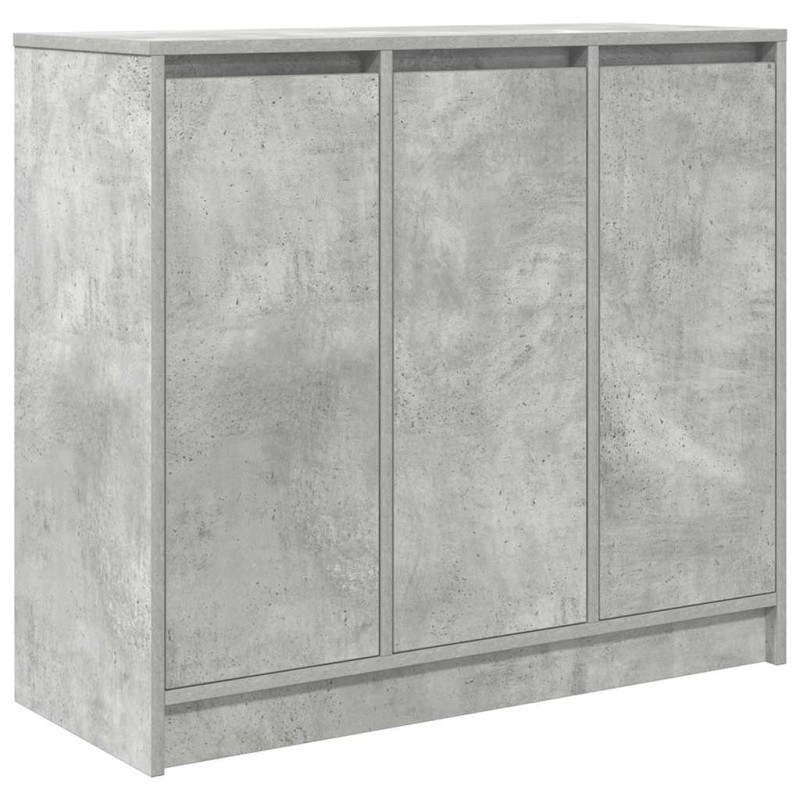 vidaXL Ντουλάπι Γκρι Σκυροδέματος 85x34x76 εκ. Επεξεργασμένο Ξύλο