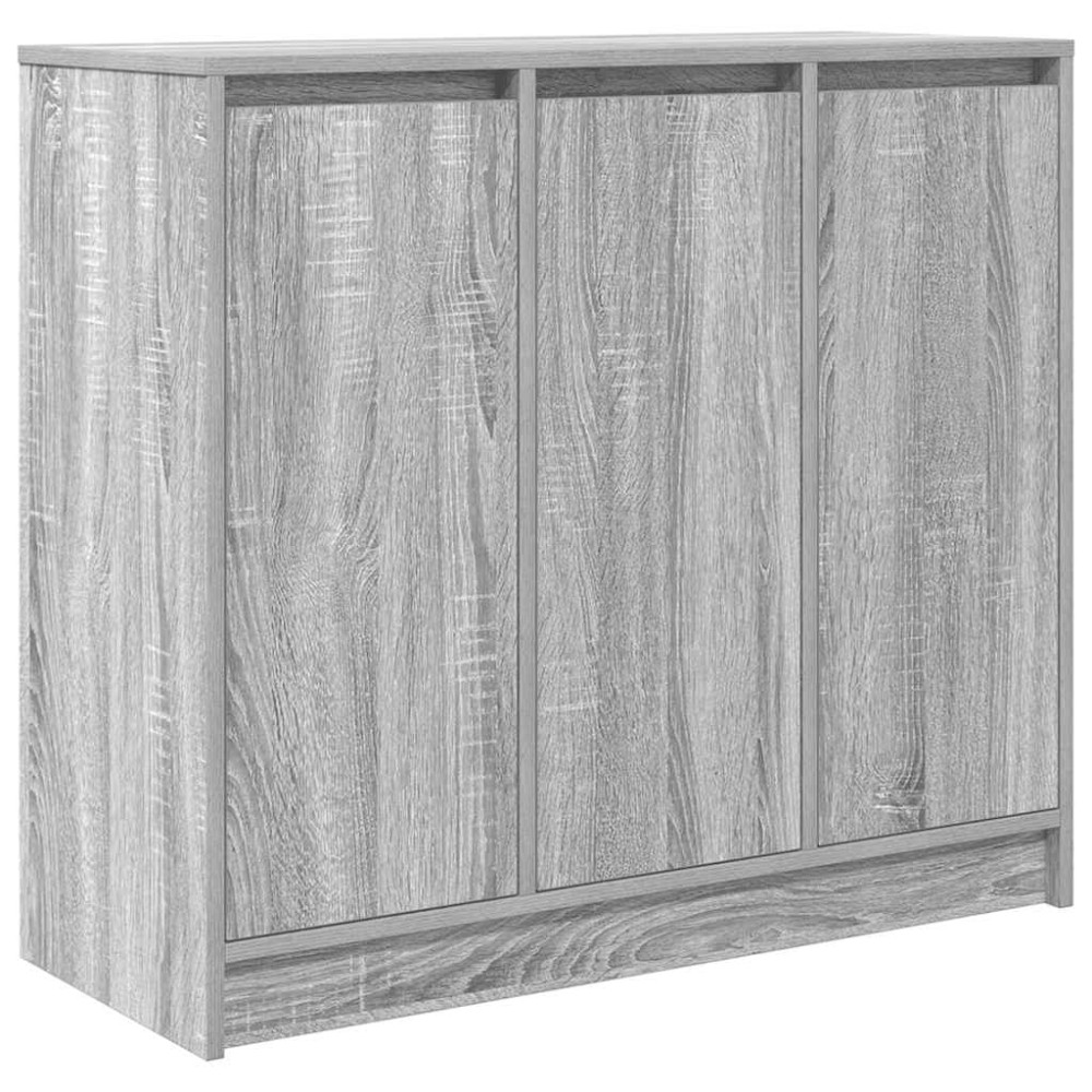 vidaXL Συρταριέρα Γκρι Sonoma 85x34x76 εκ. Ξύλινο μηχανουργικό ξύλο