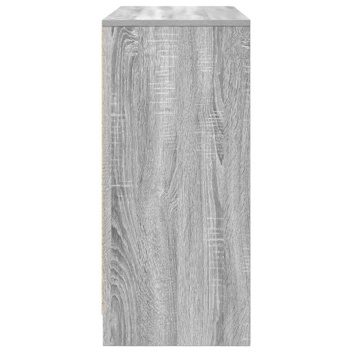 vidaXL Συρταριέρα Γκρι Sonoma 85x34x76 εκ. Ξύλινο μηχανουργικό ξύλο