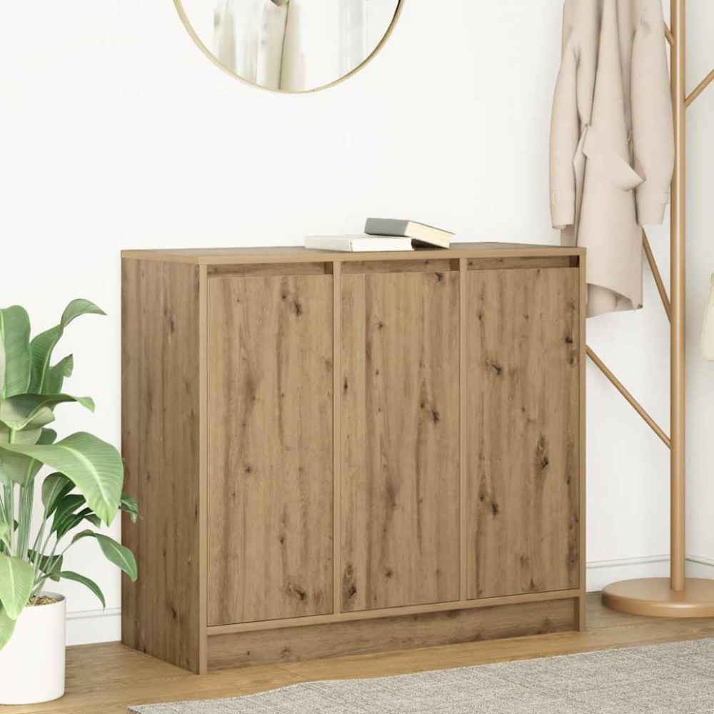 vidaXL Ντουλάπι τεχνίτης Δρυς 85x34x76 εκ. από Επεξεργασμένο Ξύλο