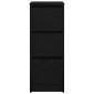vidaXL Sideboard Μαύρη βελανιδιά 29,5x34x76 cm Κατασκευασμένο ξύλο