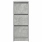 vidaXL Ντουλάπι Γκρι Σκυροδέματος 29,5x34x76 εκ. Επεξεργασμένο Ξύλο