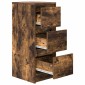 vidaXL Sideboard Καπνιστή δρυς 29,5x34x76 cm Κατασκευασμένο ξύλο
