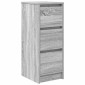 vidaXL Sideboard Γκρι Sonoma 29,5x34x76 cm Ξύλινο μηχανουργικό ξύλο