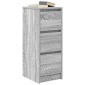vidaXL Sideboard Γκρι Sonoma 29,5x34x76 cm Ξύλινο μηχανουργικό ξύλο