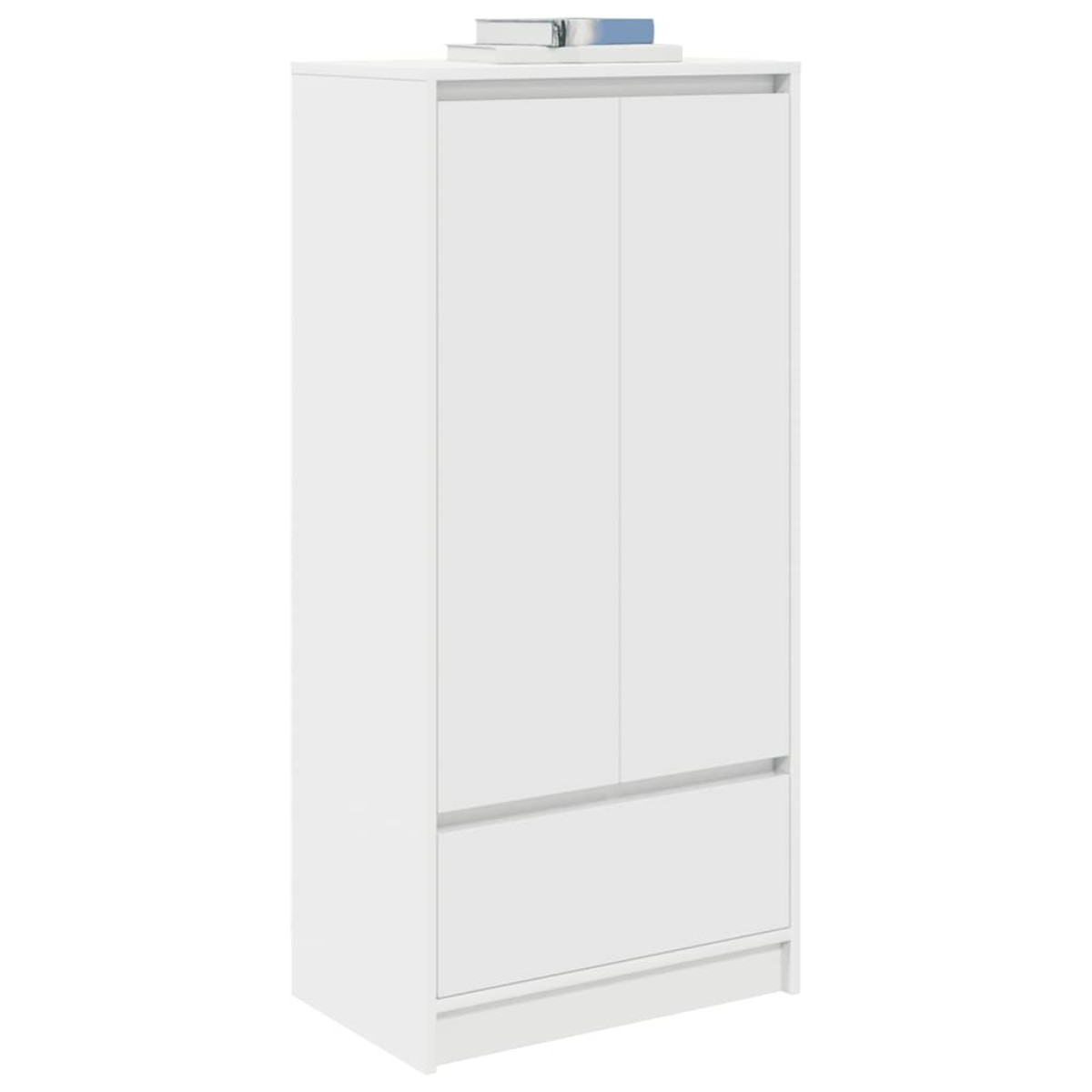vidaXL Ντουλάπι με συρτάρι 55,5x34x119,5 cm Ξύλινο μηχανουργικό ξύλο