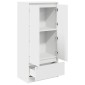 vidaXL Ντουλάπι με συρτάρι 55,5x34x119,5 cm Ξύλινο μηχανουργικό ξύλο