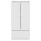 vidaXL Ντουλάπι με συρτάρι 55,5x34x119,5 cm Ξύλινο μηχανουργικό ξύλο