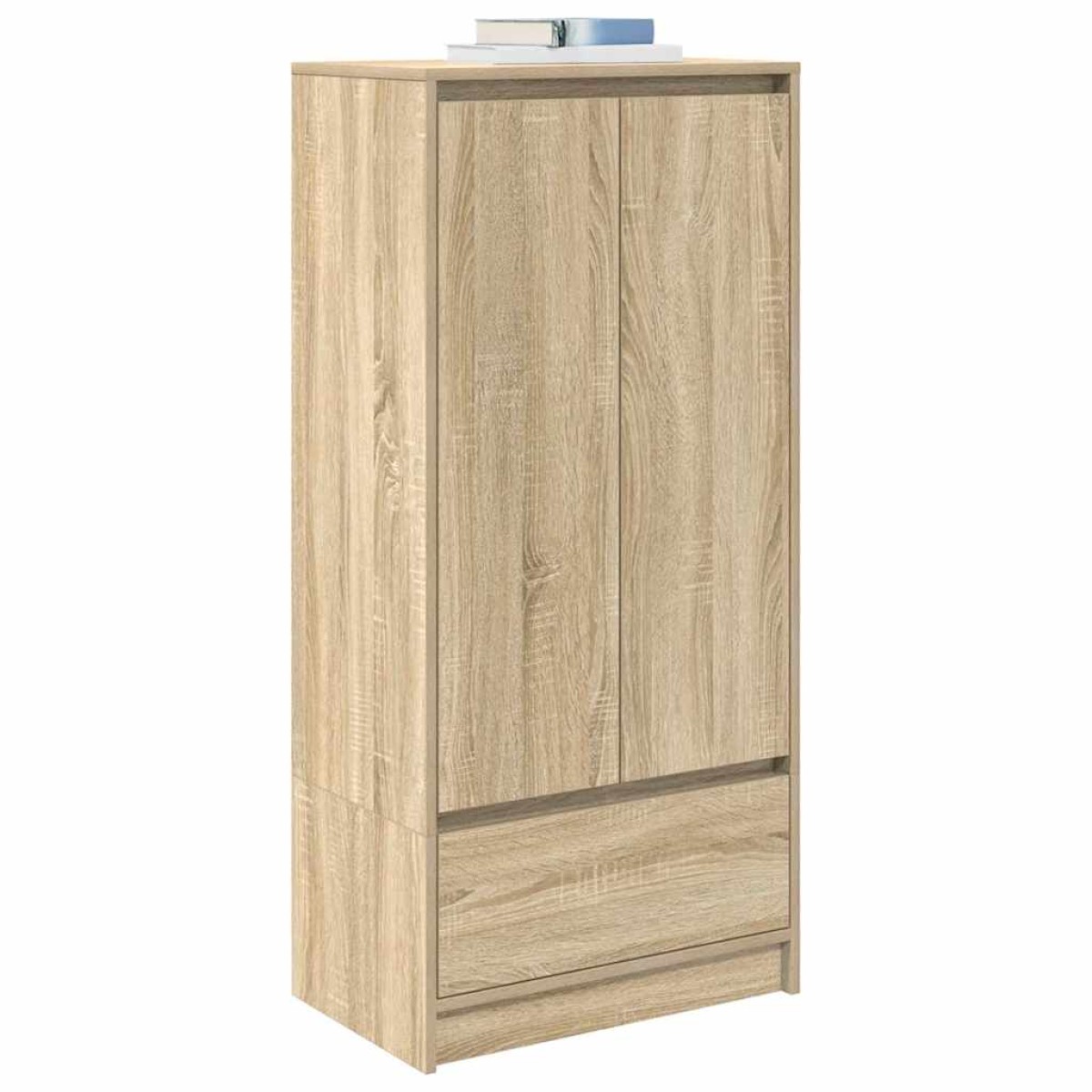 vidaXL Ντουλάπι με συρτάρι 55,5x34x119,5 εκ. Ξύλινο μηχανουργικό ξύλο