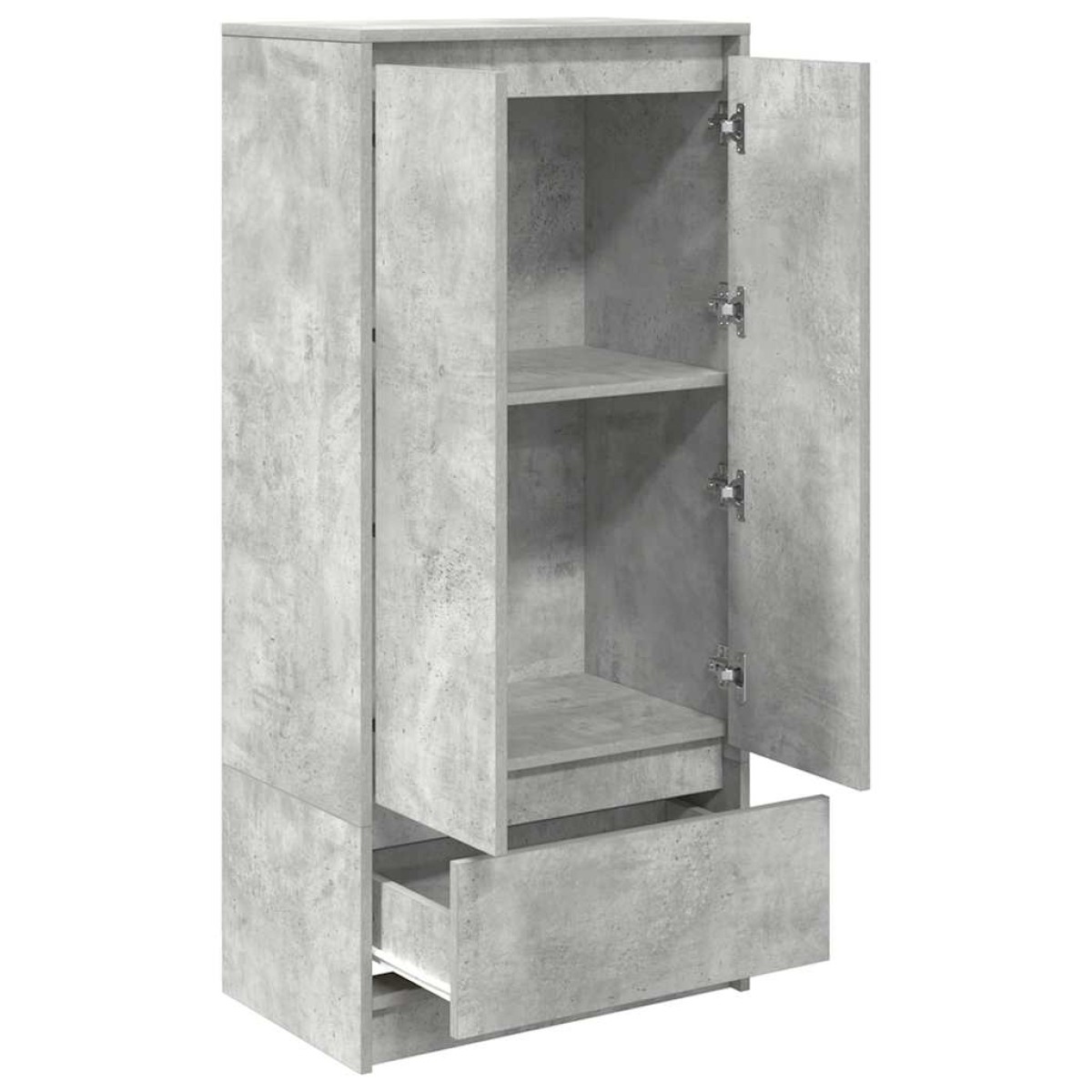 vidaXL Ντουλάπι με συρτάρι 55,5x34x119,5 εκ. Ξύλινο μηχανουργικό ξύλο