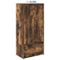 vidaXL Ντουλάπι με συρτάρι 55,5x34x119,5 εκ. Ξύλινο μηχανουργικό ξύλο