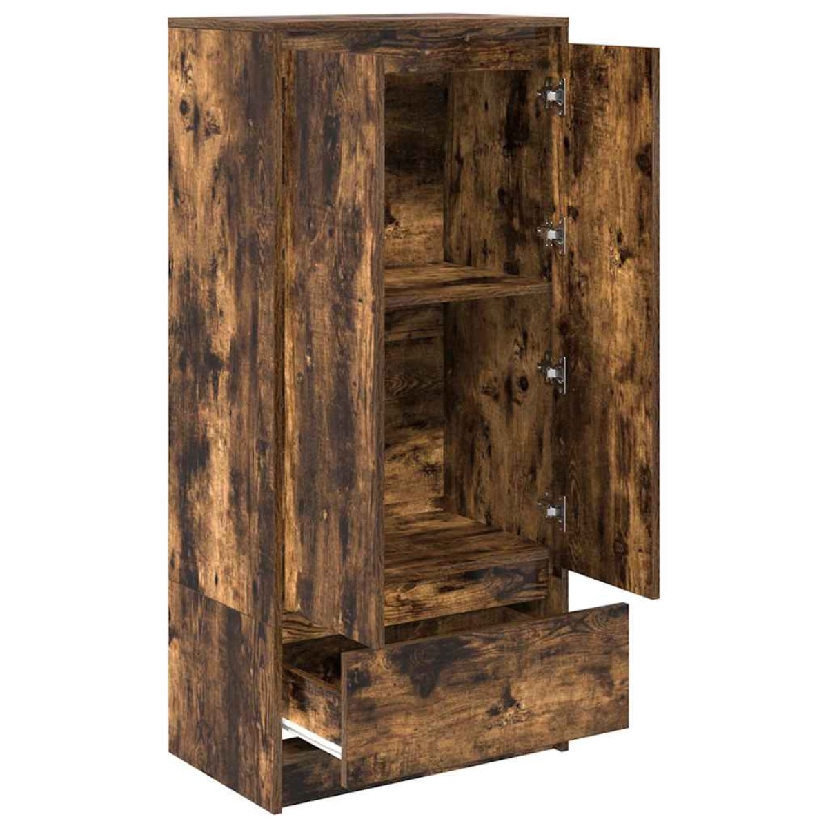 vidaXL Ντουλάπι με συρτάρι 55,5x34x119,5 εκ. Ξύλινο μηχανουργικό ξύλο