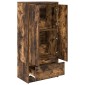 vidaXL Ντουλάπι με συρτάρι 55,5x34x119,5 εκ. Ξύλινο μηχανουργικό ξύλο