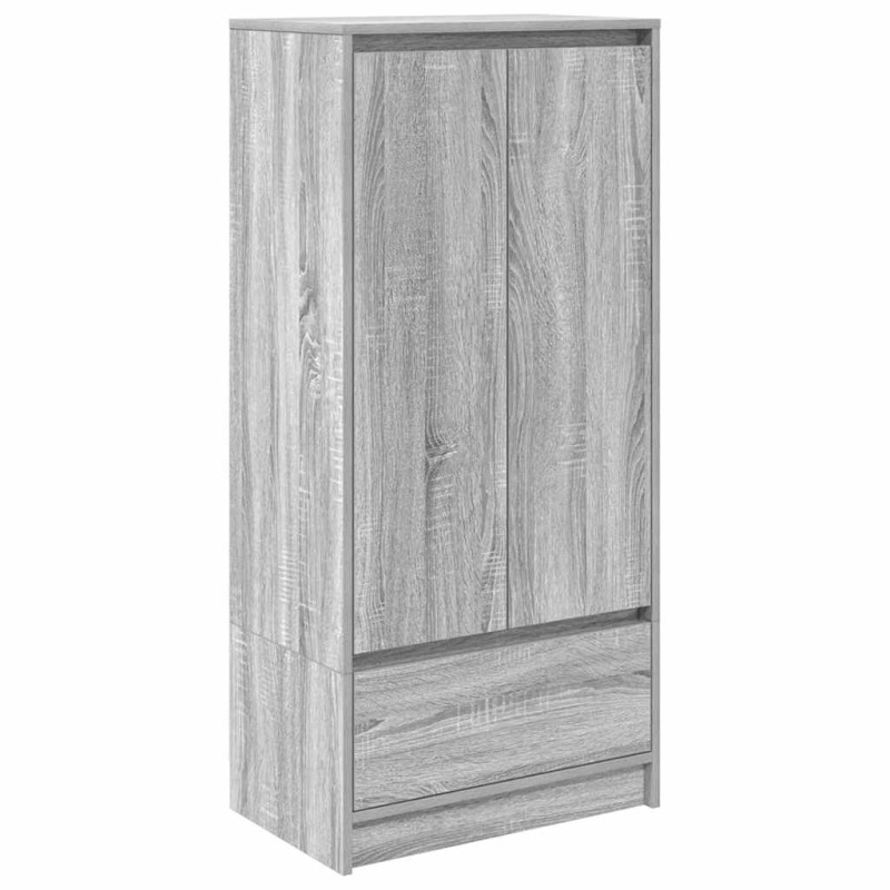 vidaXL Ντουλάπι με συρτάρι 55,5x34x119,5 εκ. Ξύλινο μηχανουργικό ξύλο