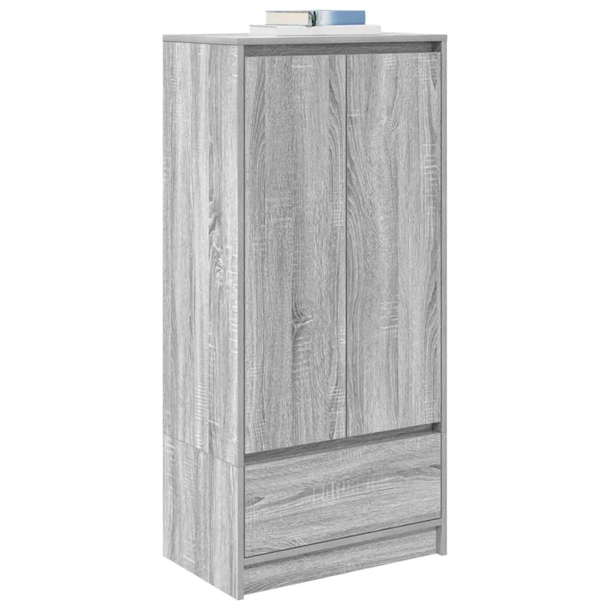 vidaXL Ντουλάπι με συρτάρι 55,5x34x119,5 εκ. Ξύλινο μηχανουργικό ξύλο