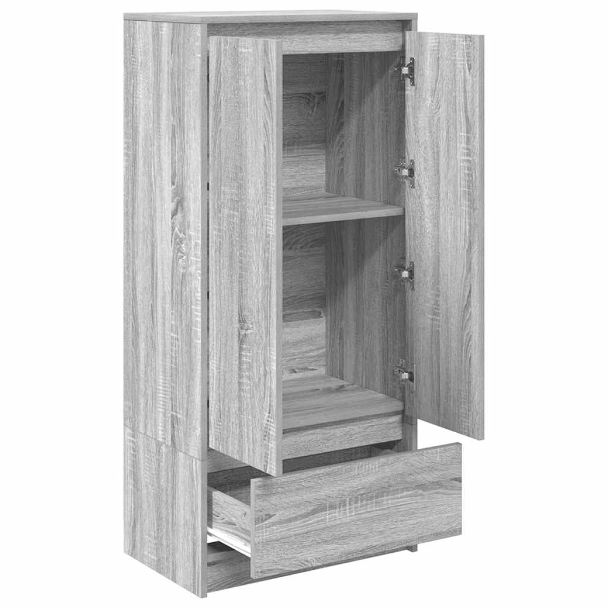 vidaXL Ντουλάπι με συρτάρι 55,5x34x119,5 εκ. Ξύλινο μηχανουργικό ξύλο