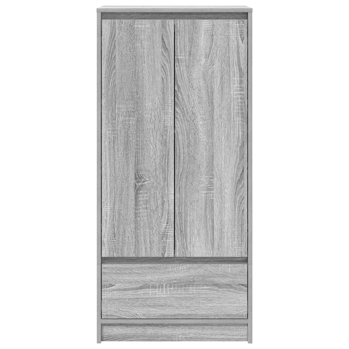 vidaXL Ντουλάπι με συρτάρι 55,5x34x119,5 εκ. Ξύλινο μηχανουργικό ξύλο