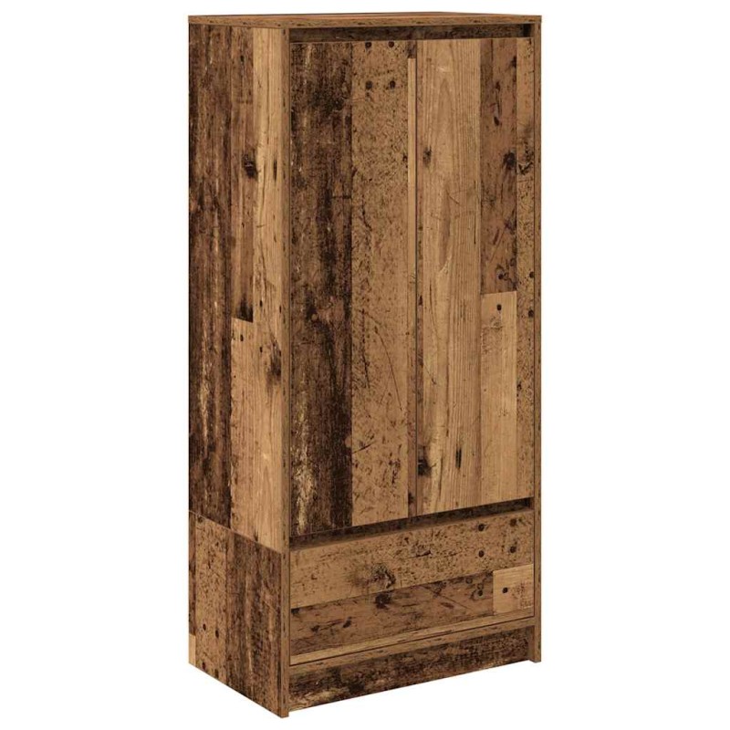 vidaXL Ντουλάπι με συρτάρι 55,5x34x119,5 εκ. Ξύλινο μηχανουργικό ξύλο