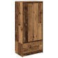 vidaXL Ντουλάπι με συρτάρι 55,5x34x119,5 εκ. Ξύλινο μηχανουργικό ξύλο