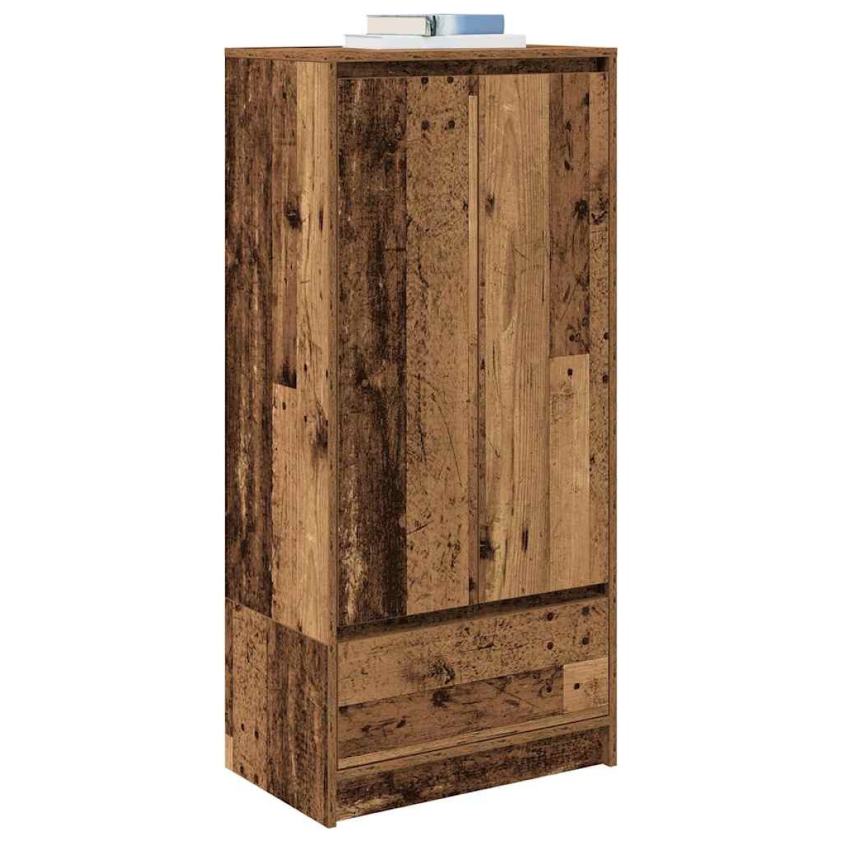 vidaXL Ντουλάπι με συρτάρι 55,5x34x119,5 εκ. Ξύλινο μηχανουργικό ξύλο