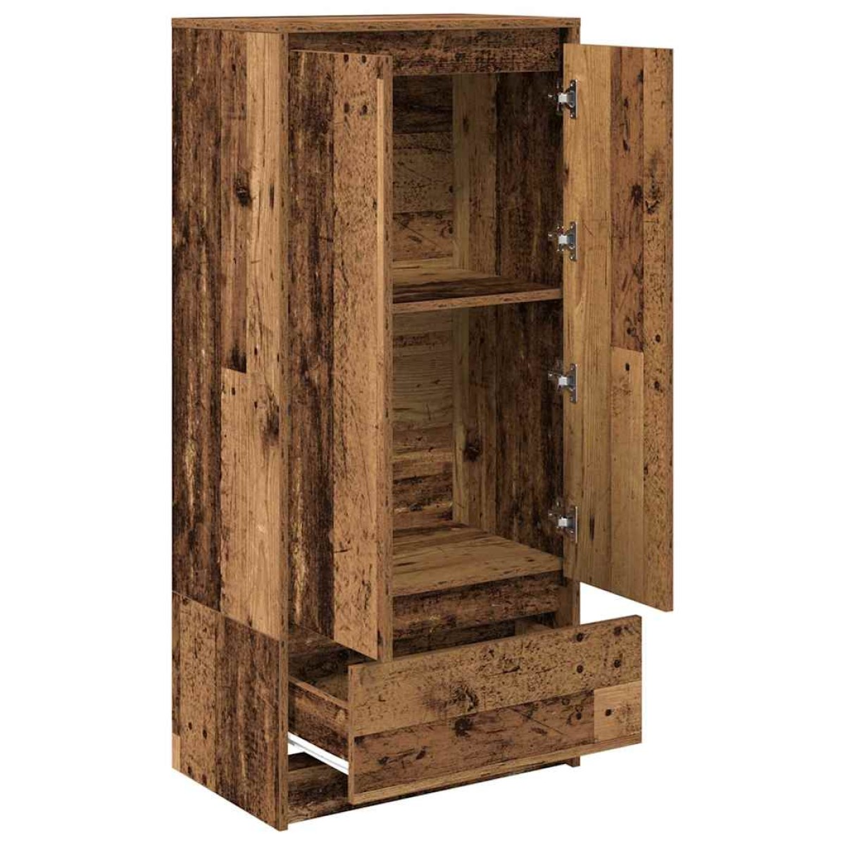 vidaXL Ντουλάπι με συρτάρι 55,5x34x119,5 εκ. Ξύλινο μηχανουργικό ξύλο