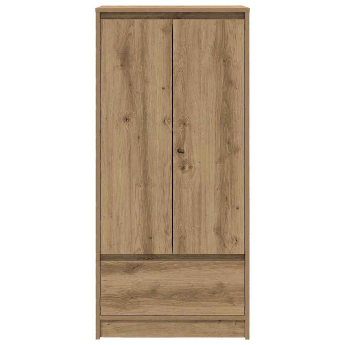 vidaXL Ντουλάπι με συρτάρι 55,5x34x119,5 εκ. Ξύλινο μηχανουργικό ξύλο