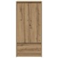 vidaXL Ντουλάπι με συρτάρι 55,5x34x119,5 εκ. Ξύλινο μηχανουργικό ξύλο