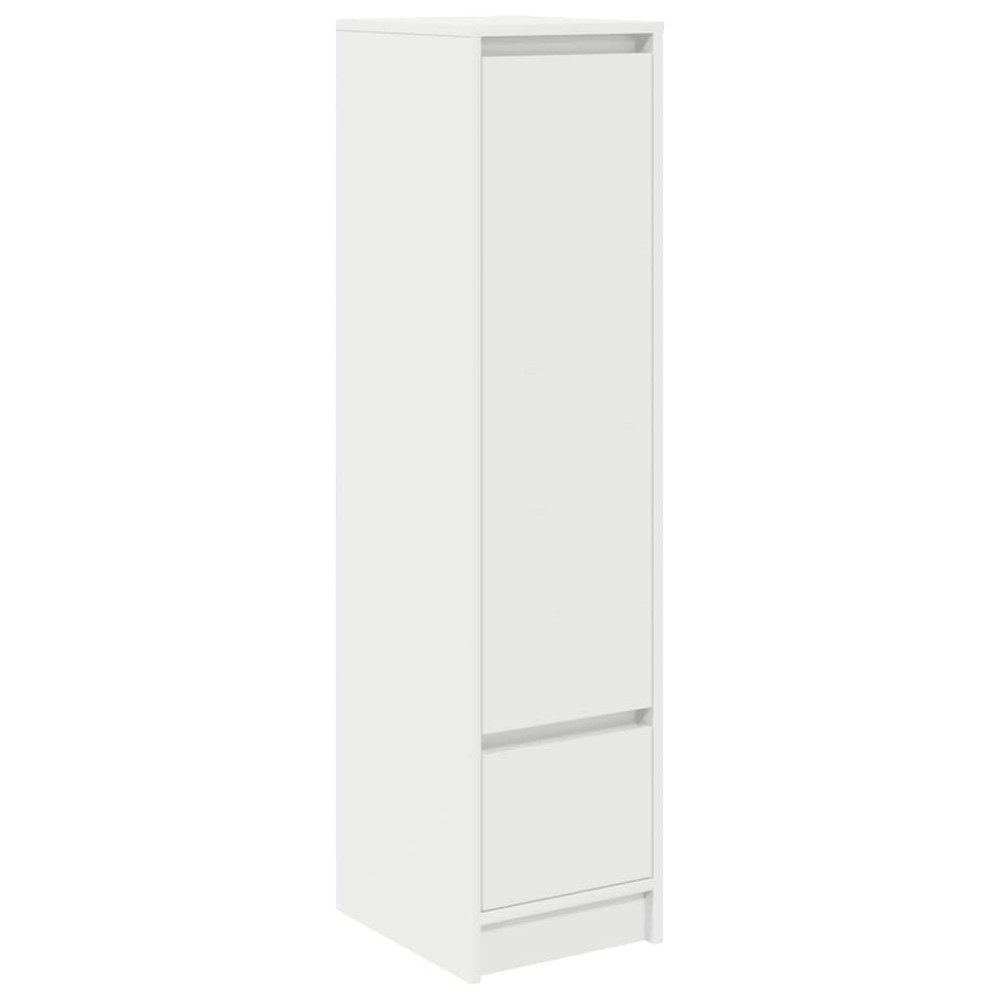 vidaXL Ντουλάπι Λευκό 29,5x34x119,5 εκ. Επεξεργασμένο Ξύλο δρυός