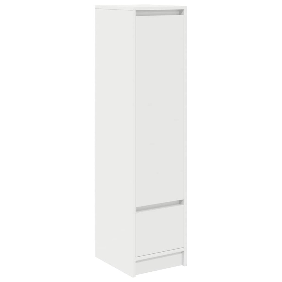 vidaXL Ντουλάπι Λευκό 29,5x34x119,5 εκ. Επεξεργασμένο Ξύλο δρυός