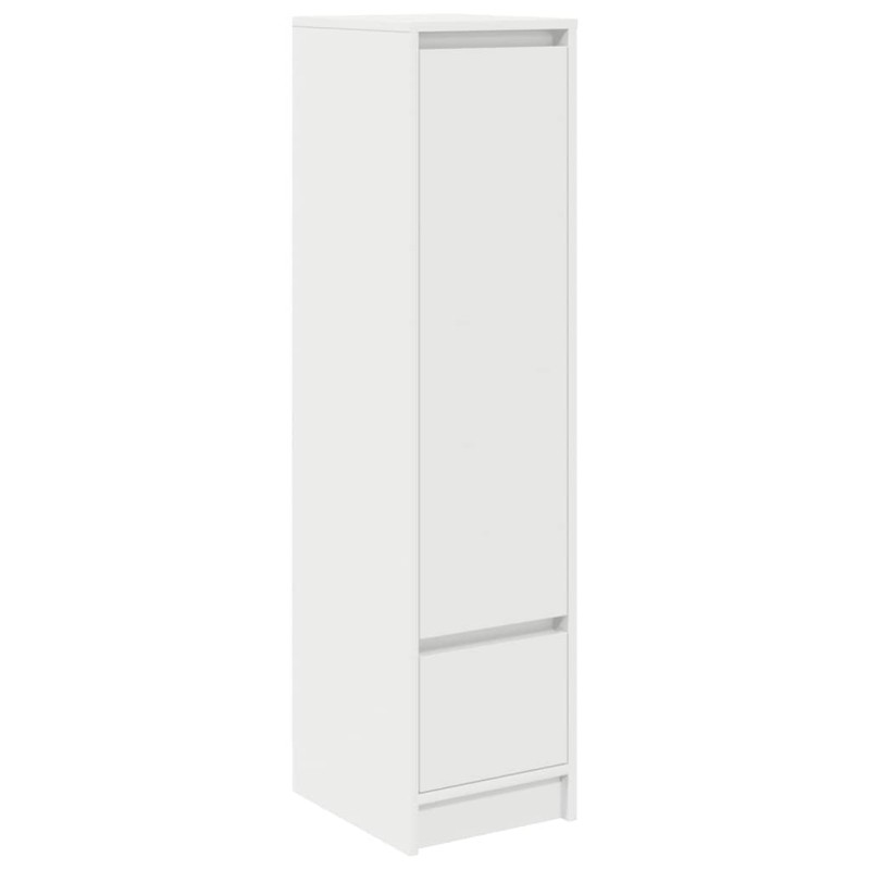 vidaXL Ντουλάπι Λευκό 29,5x34x119,5 εκ. Επεξεργασμένο Ξύλο δρυός