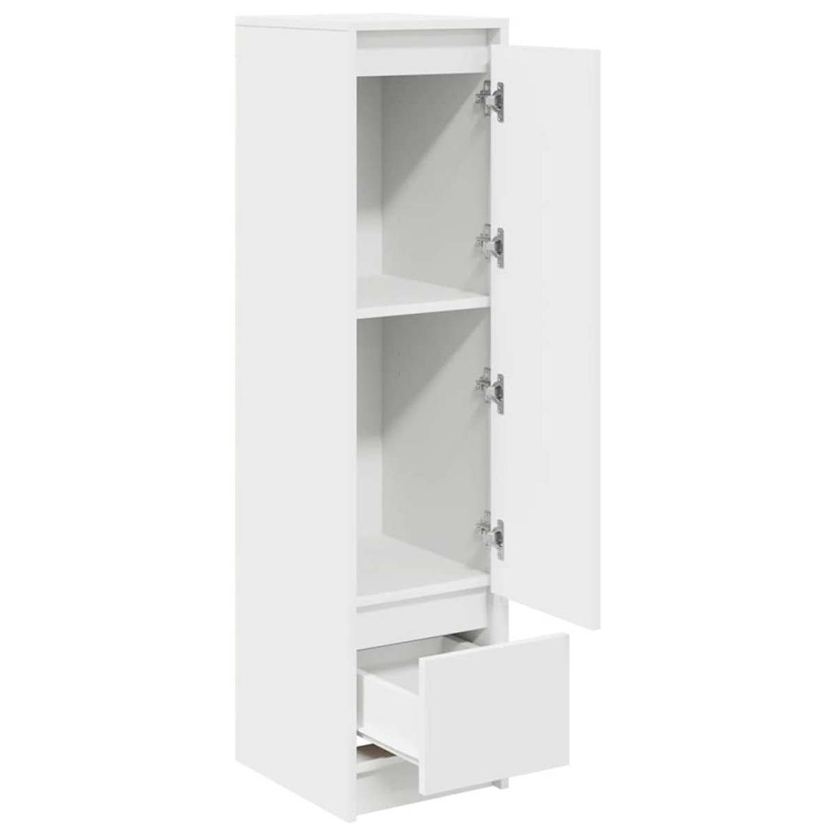 vidaXL Ντουλάπι Λευκό 29,5x34x119,5 εκ. Επεξεργασμένο Ξύλο δρυός