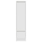 vidaXL Ντουλάπι Λευκό 29,5x34x119,5 εκ. Επεξεργασμένο Ξύλο δρυός